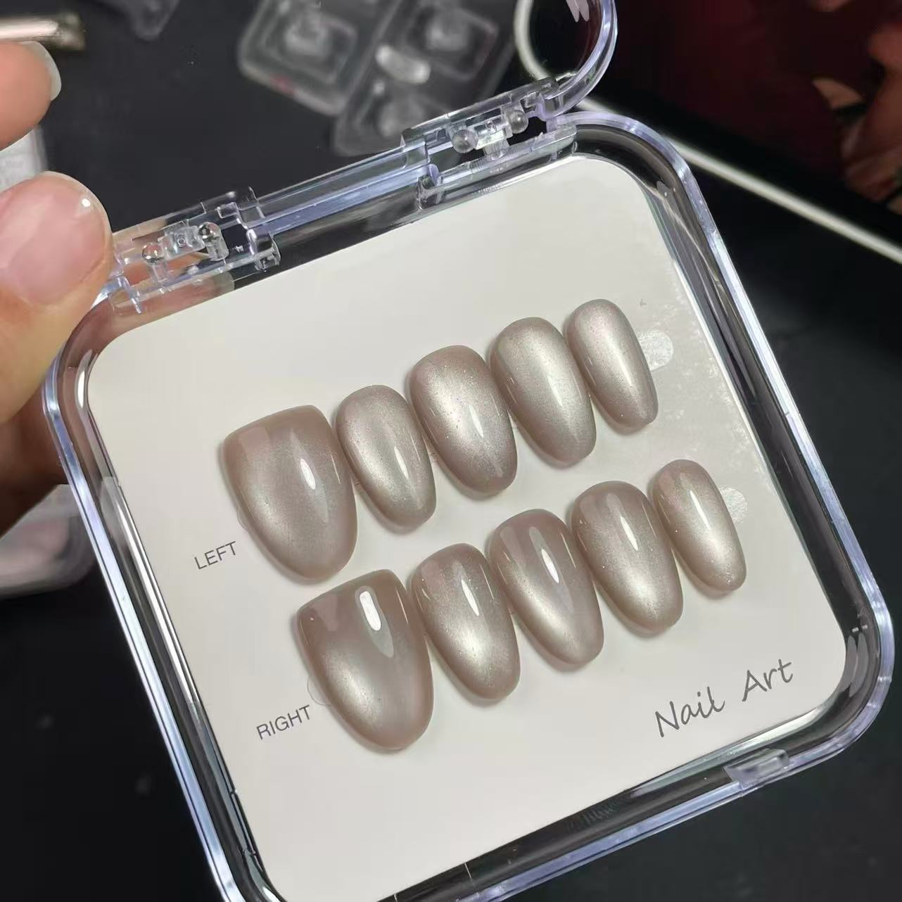 SENTIA "Liquid Light" Velvet Cat-Eye Series — 3D Magnetic Aura Gel Nails